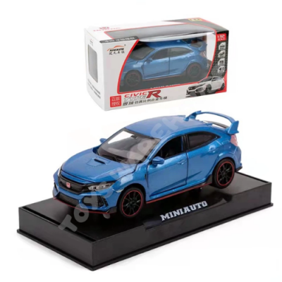 Honda Civic FC Type Blue Color 1:32 Pullback Die Cast Car Collection	 Honda Civic FC Type Blue Color 1:32 Pullback Die Cast Car Collection